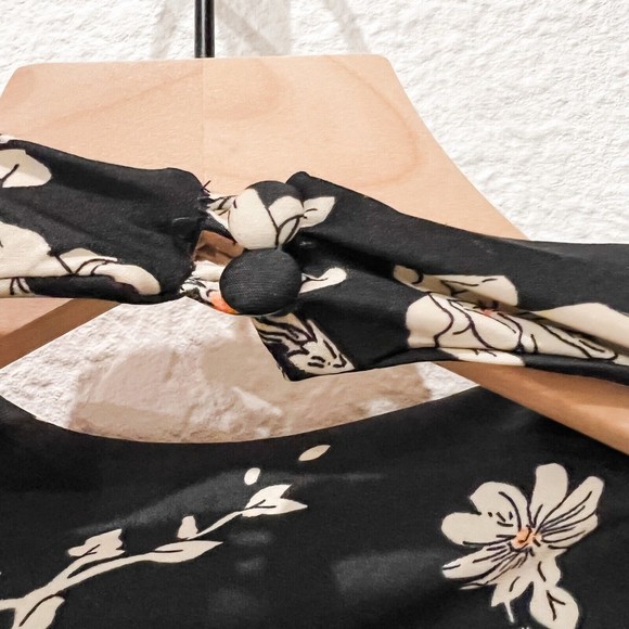 Free People | Aries Floral Open Back Bell Sleeve Mini Dress - Picture 13 of 14